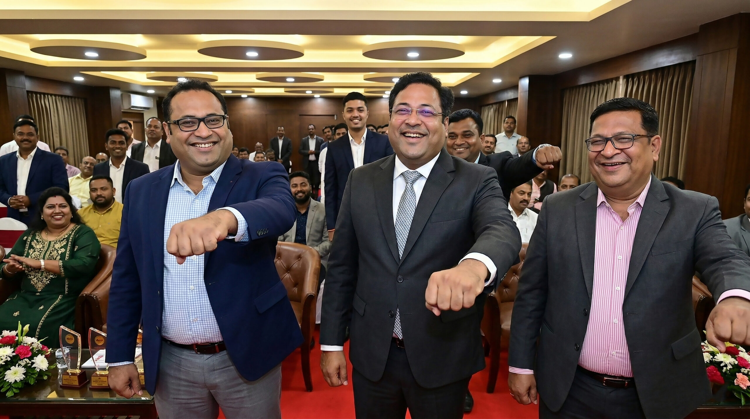 Corporate 6 3 Gentlemen Enjoying a Corporate Mentalist Show