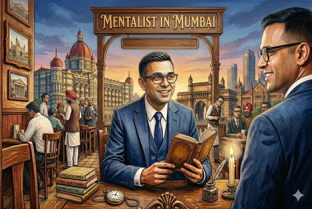 Mentalist in Mumbai Illustration done by Ai