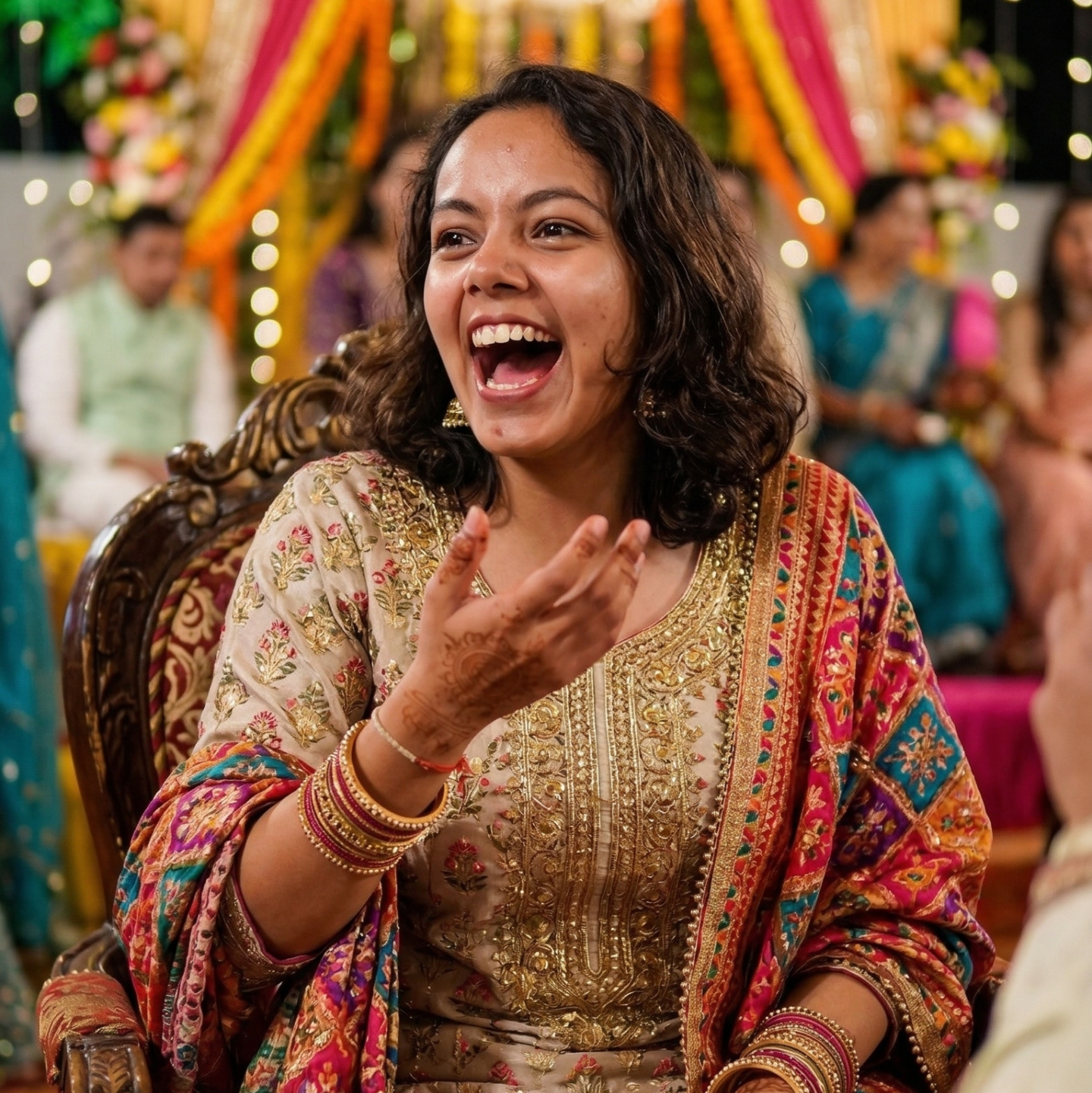 Reaction of a Participant when a Wedding Mentalist was performing