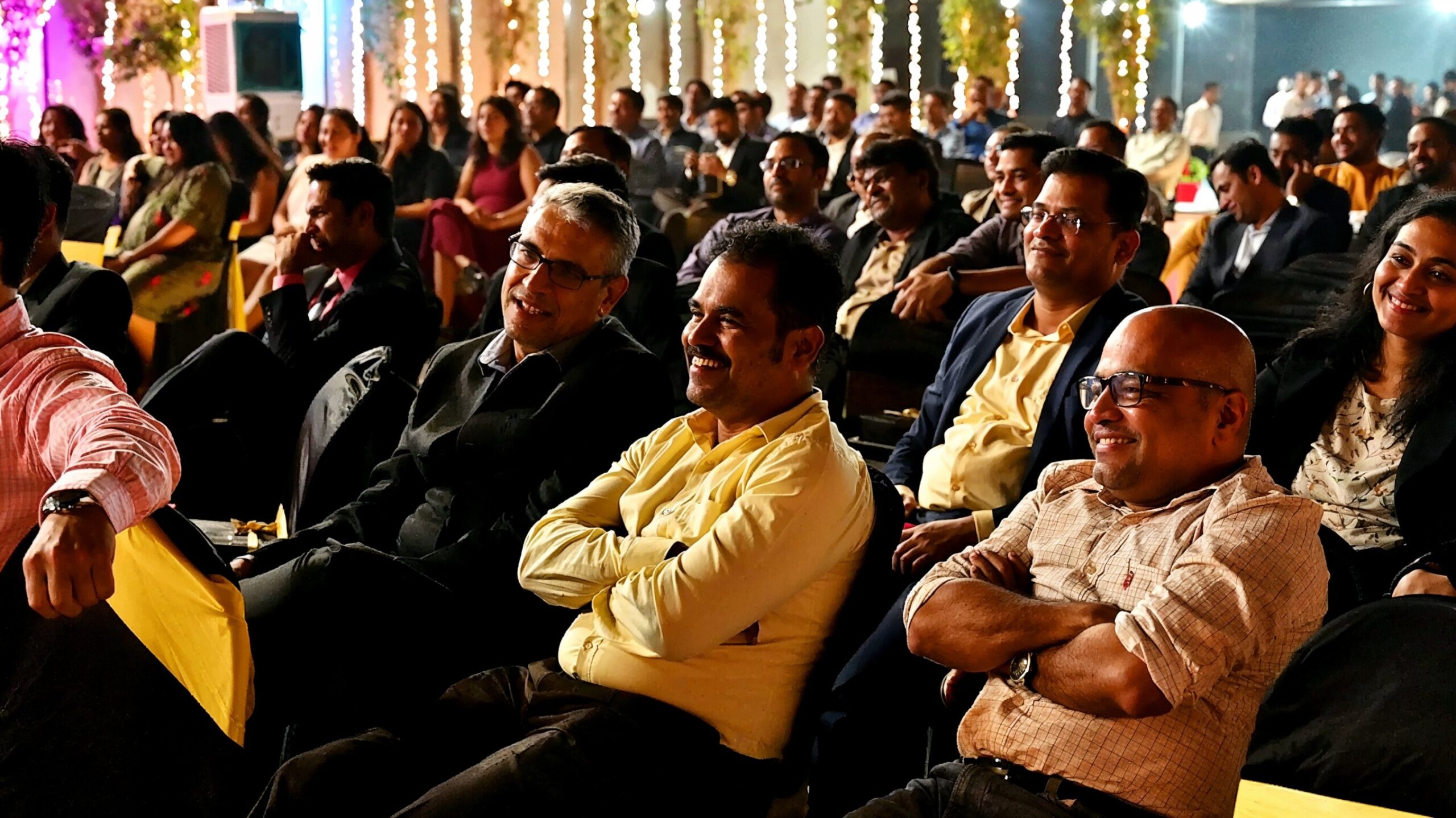 Employees engrossed in Corporate Event Entertainment in Mumbai