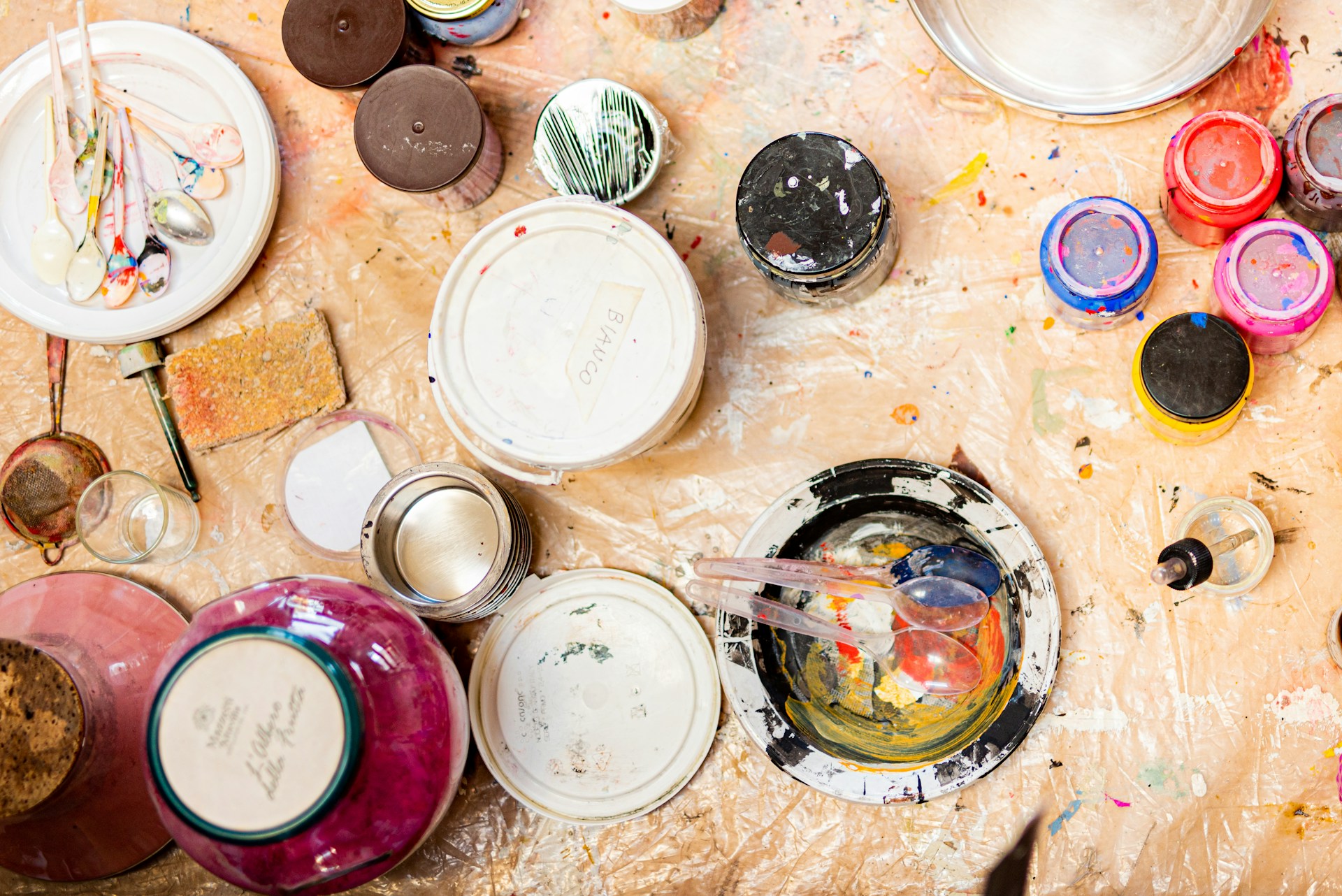 Corporate Event Painting Workshop Table Corporate Event Painting Workshop Table Delhi NCR