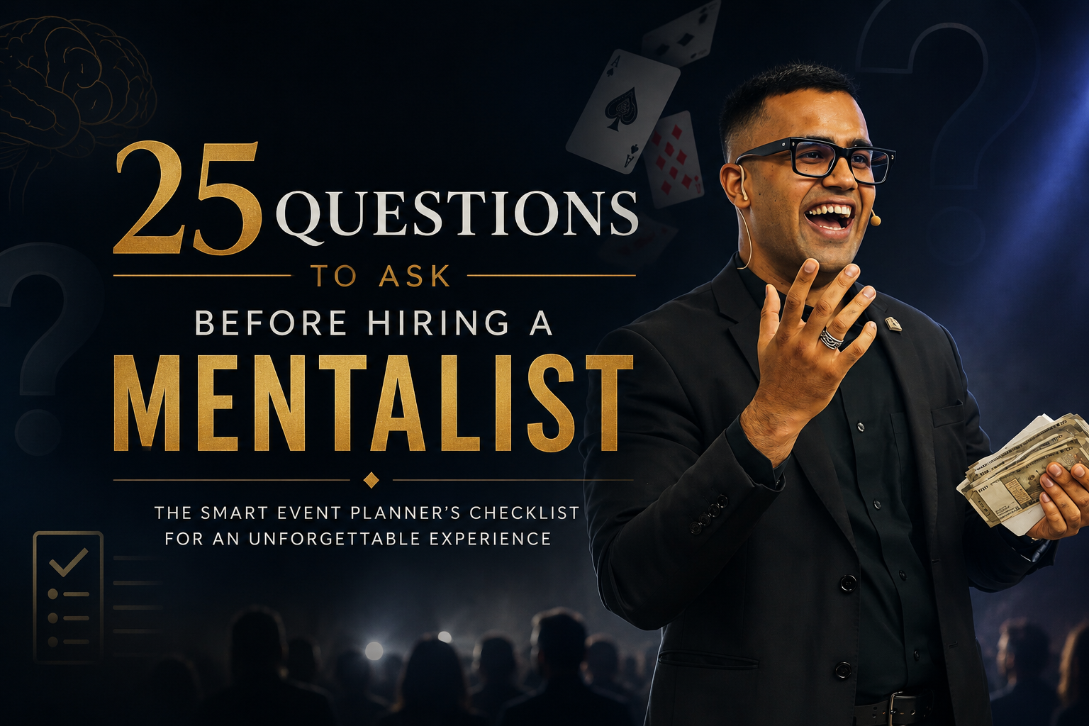 25 Questions to Ask Before Hiring a Mentalist - Cover Photo